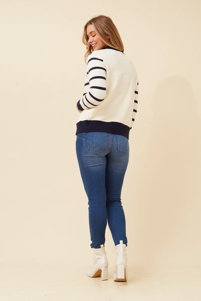 Tanina stripe knit cardigan | Buy Online | Femme Connection