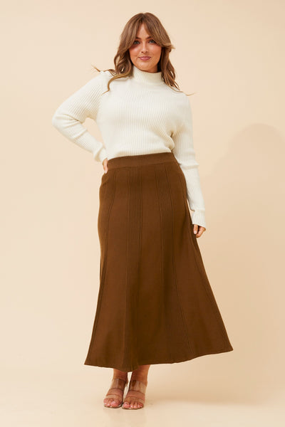 Zuki solid knit maxi skirt | Buy Online | Femme Connection