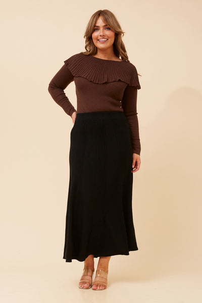 Zuki solid knit maxi skirt | Buy Online | Femme Connection