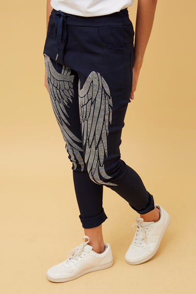 Janja studded wings jogger pants, Buy Online