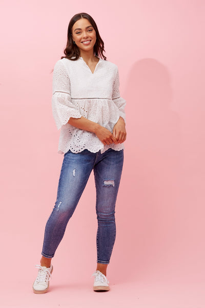 Broderie anglaise top | Buy Online | Femme Connection