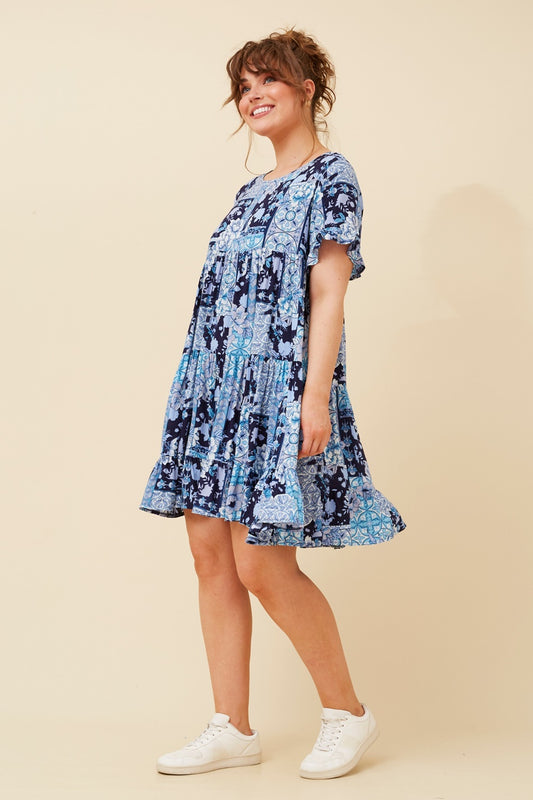 KELLY FLORAL BABYDOLL DRESS