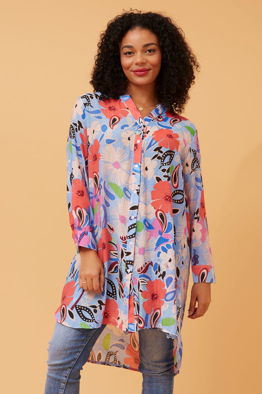 JANSON FLORAL HI LOW TUNIC