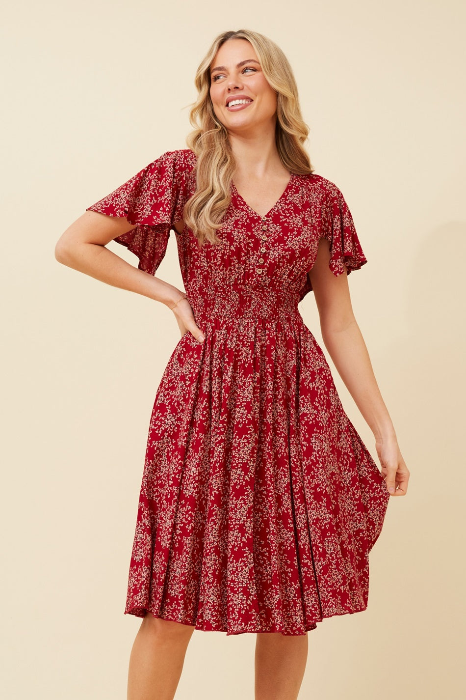 Sandy ditsy floral print dress Buy Online Femme Connection