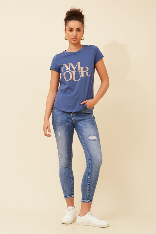 ASTRA SEQUIN GRAPHIC TEE