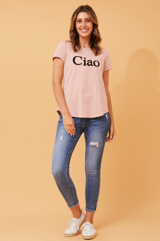 ASTRA GRAPHIC EMBELLISHED TEE