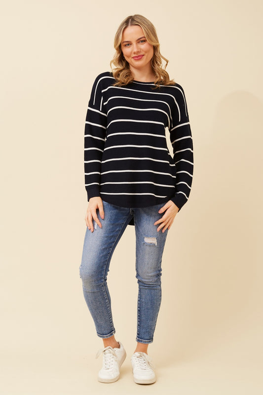 DARYLE STRIPED KNIT JUMPER