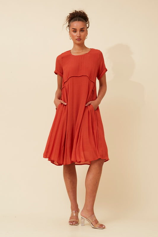 DREE SOLID MIDI DRESS