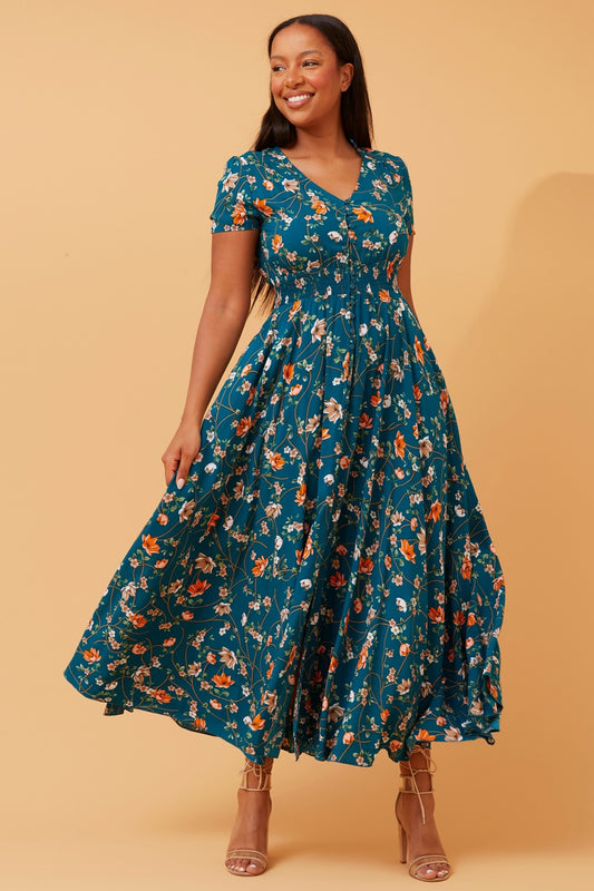 MEGAN FLORAL MAXI DRESS