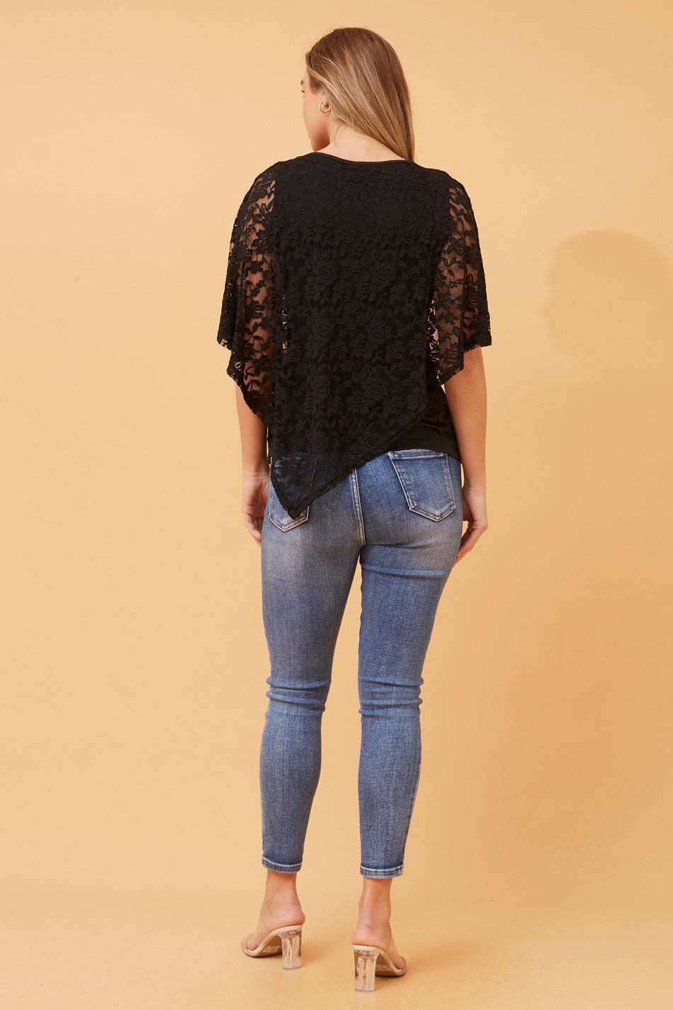 [s/e/o] DOUBLE LAYERED LACE TOP /追跡付 