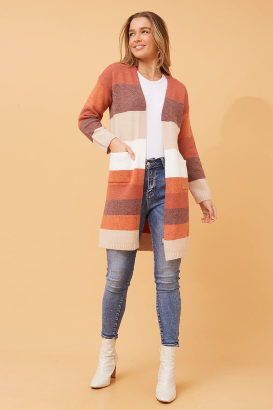 GLENN COLORBLOCK KNIT CARDIGAN