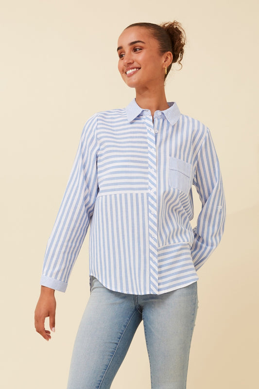 LINCOLN STRIPE PRINT SHIRT