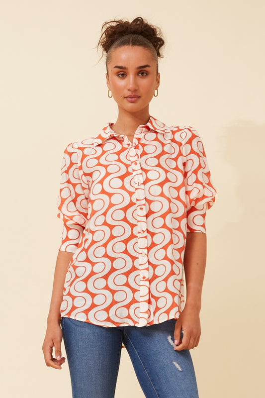 ISHLA PUFF SLEEVE SHIRT