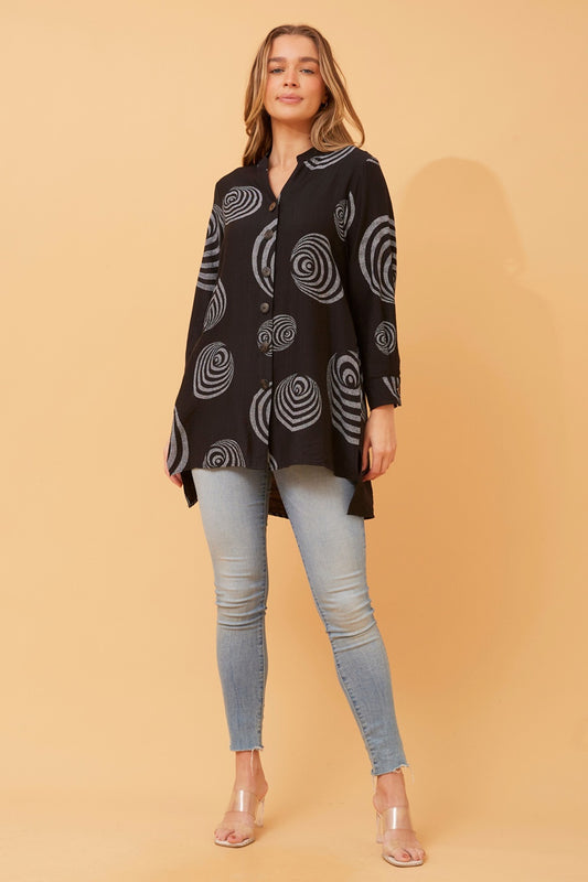 PATIA ABSTRACT PRINT SHIRT