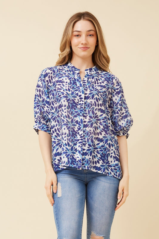 BELINA ABSTRACT PRINT SHIRT