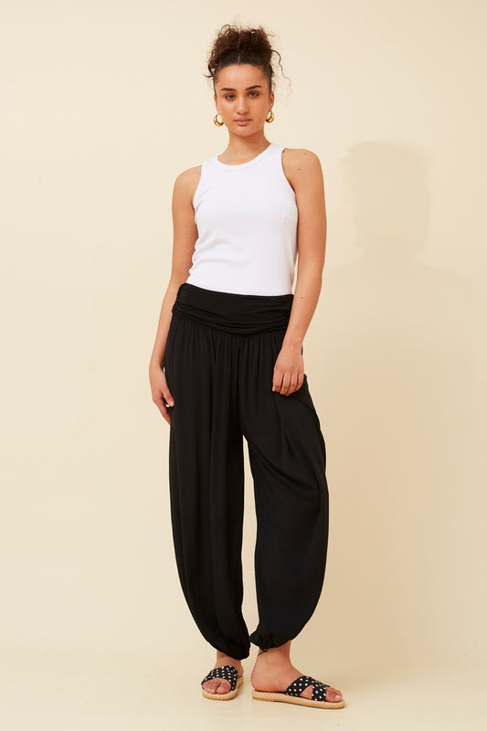 OLIANA SOLID BALLOON PANTS