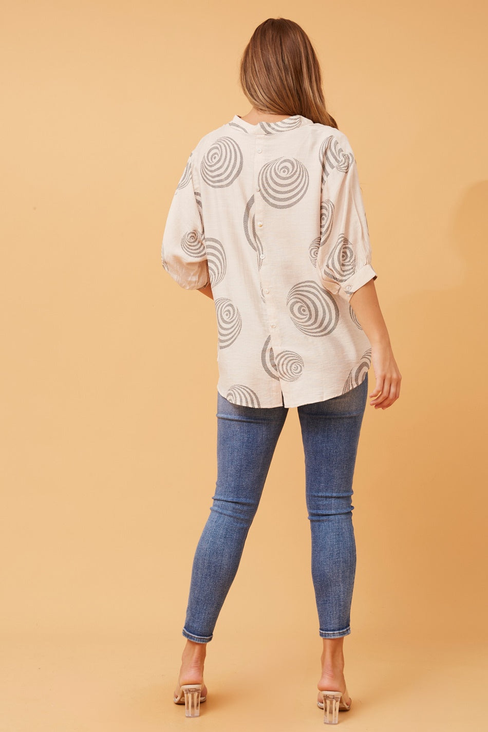 BELINA ABSTRACT PRINT SHIRT