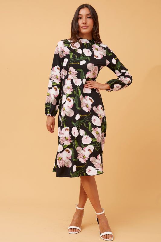 SWEETIE FLORAL MIDI DRESS