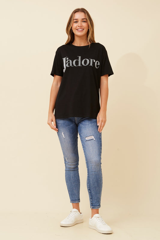 JULITA JADORE EMBELLISHED TEE