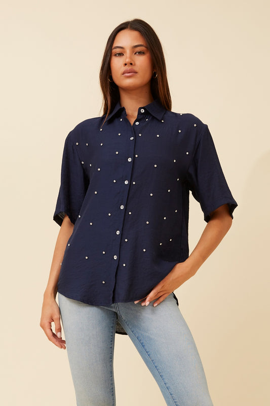 JAXIE EMBELLISHED SHIRT