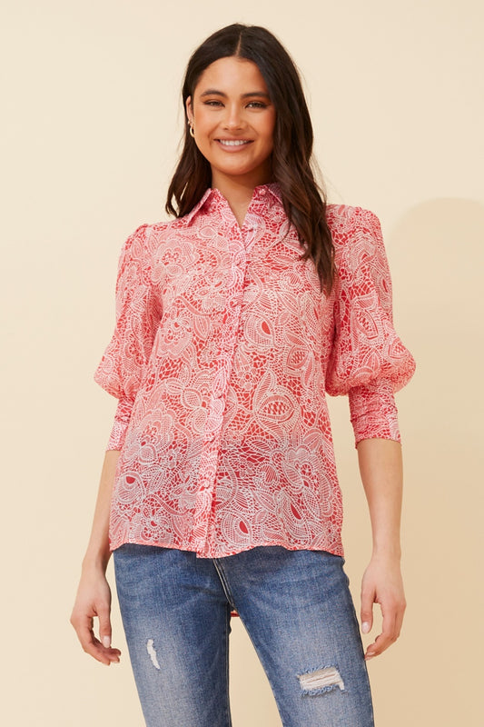 ISHLA BALLOON SLEEVE SHIRT