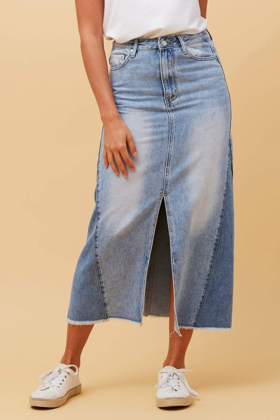 ★2023SS新作★EXPIRED GIRL★Midi Denim Skirt 6c8431ad3ff83e56d3d2b385cddd0d
