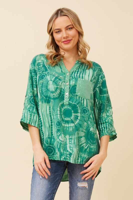 ROSETTA TIE DYE TOP