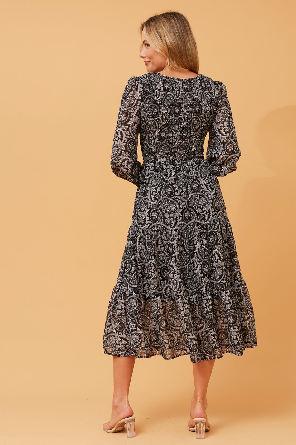 SHERRY ANIMAL PRINT MIDI DRESS
