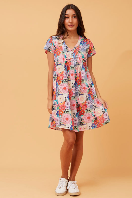 SHALIMAR FLORAL SHORT DRESS