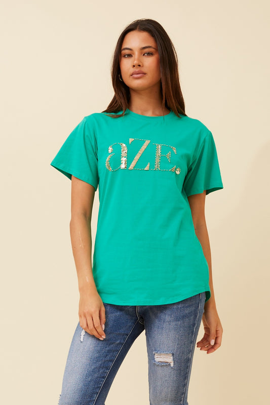 HANSEL AZE SEQUIN TEE