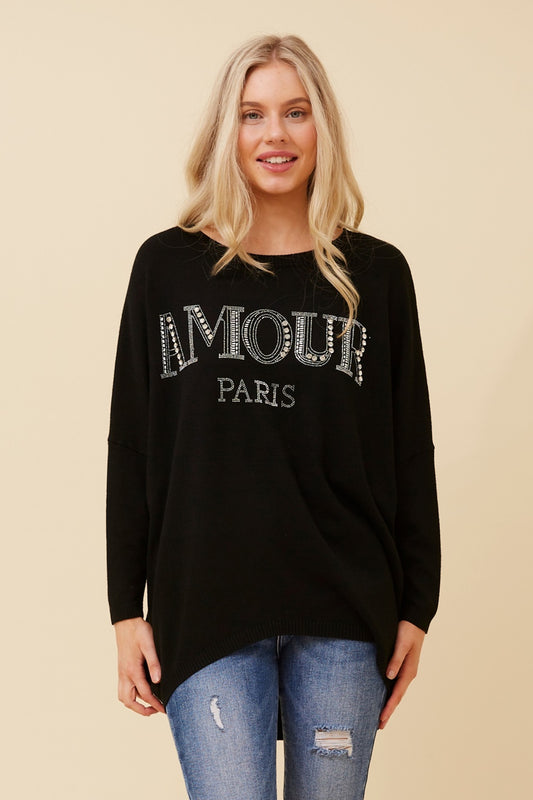 PAXIA EMBELLISHED KNIT JUMPER