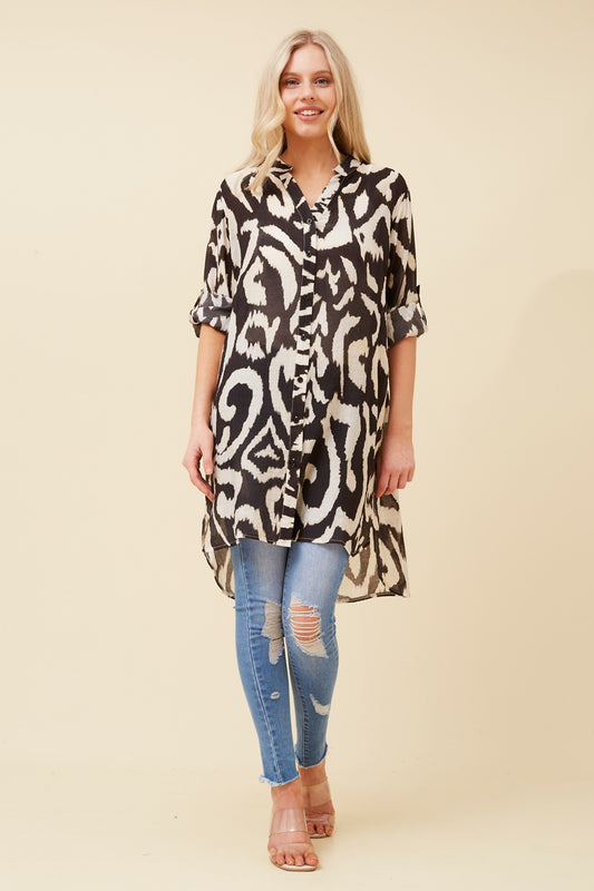 JANSON ABSTRACT PRINT SHIRT