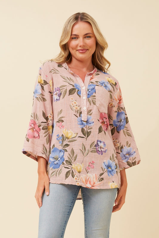 ROSETTA FLORAL TOP