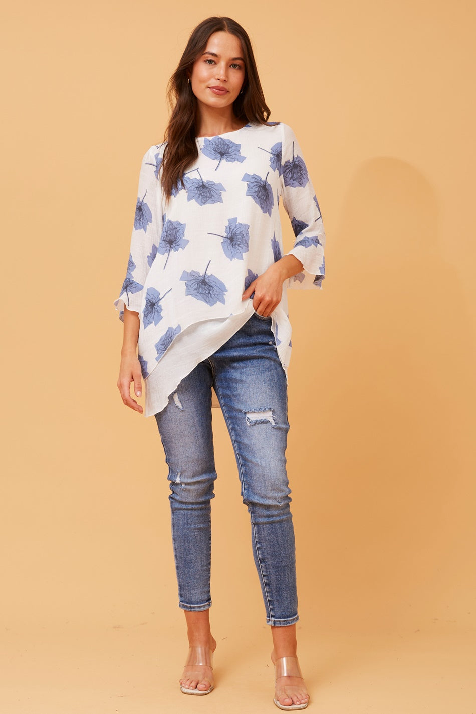 Rumi Double Layer Tunic Top And Buy Online And Femme Connection