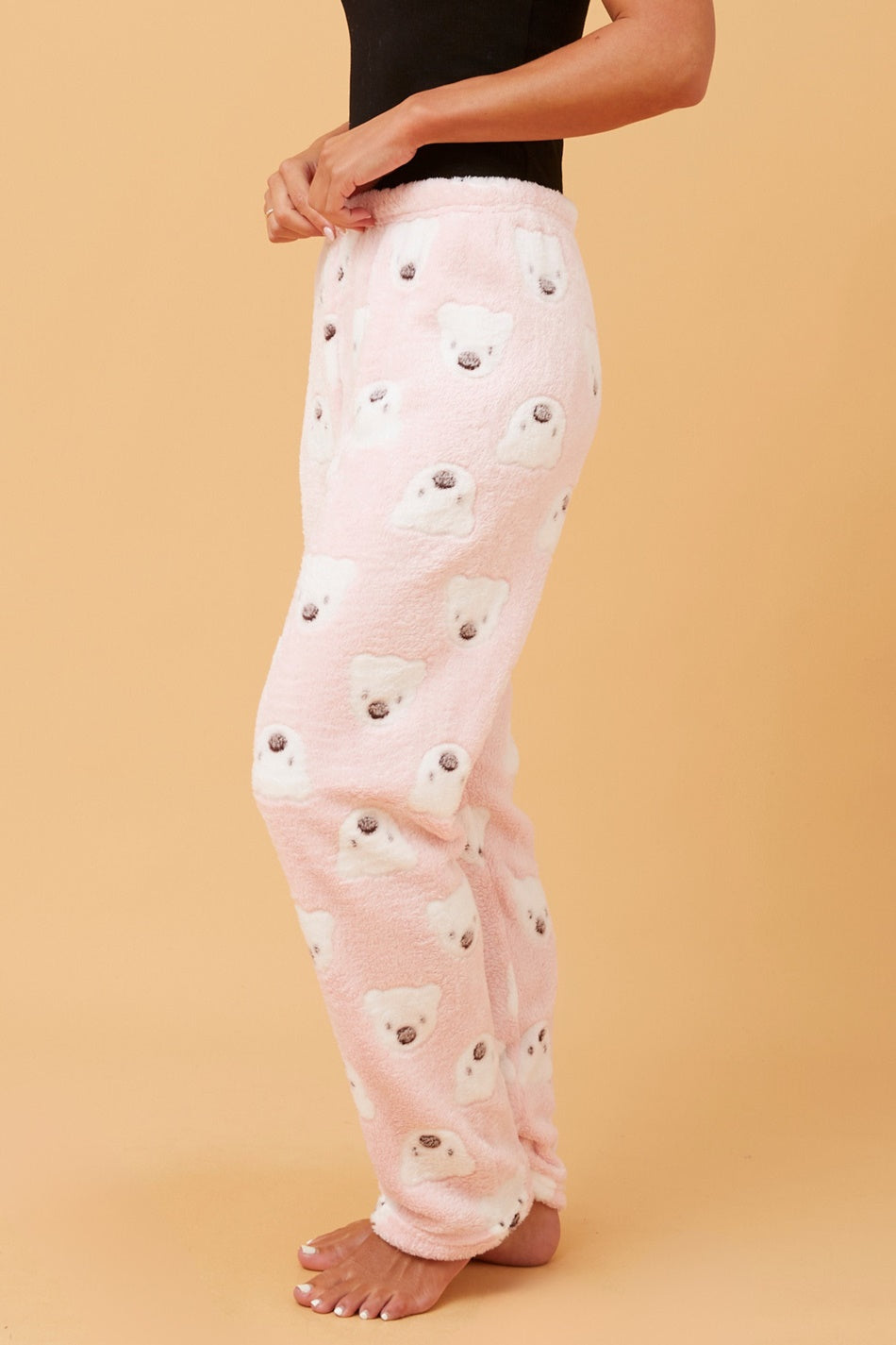 LEE TEDDY PRINT PLUSH PYJAMA PANTS