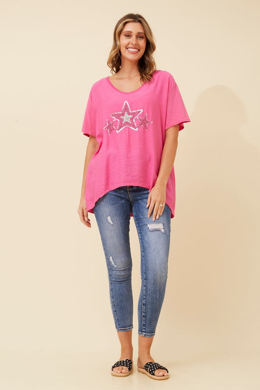BERINICE STAR PRINT TOP