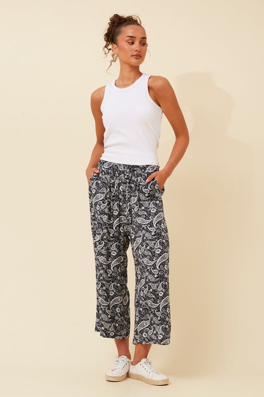 SUZE PAISLEY PRINT CULOTTES