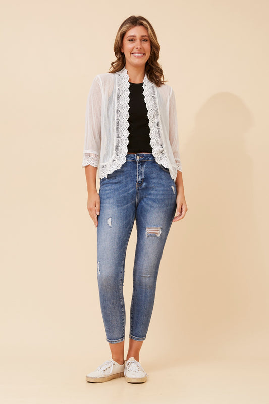 FINS LACE CARDIGAN