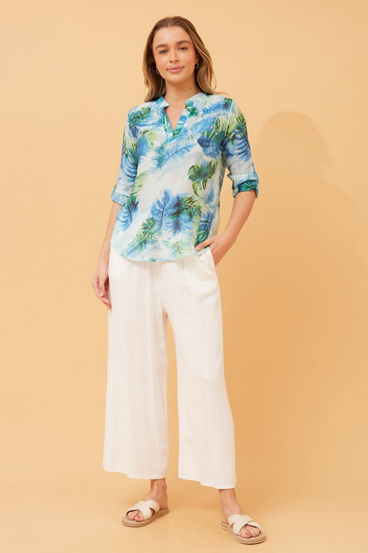 SPICY LEAF PRINT TOP