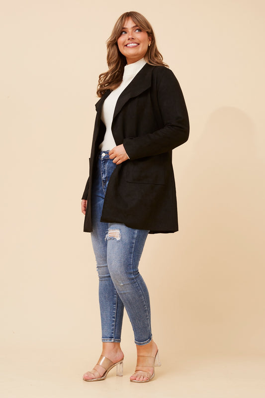 JOSIE FAUX SUEDE COAT