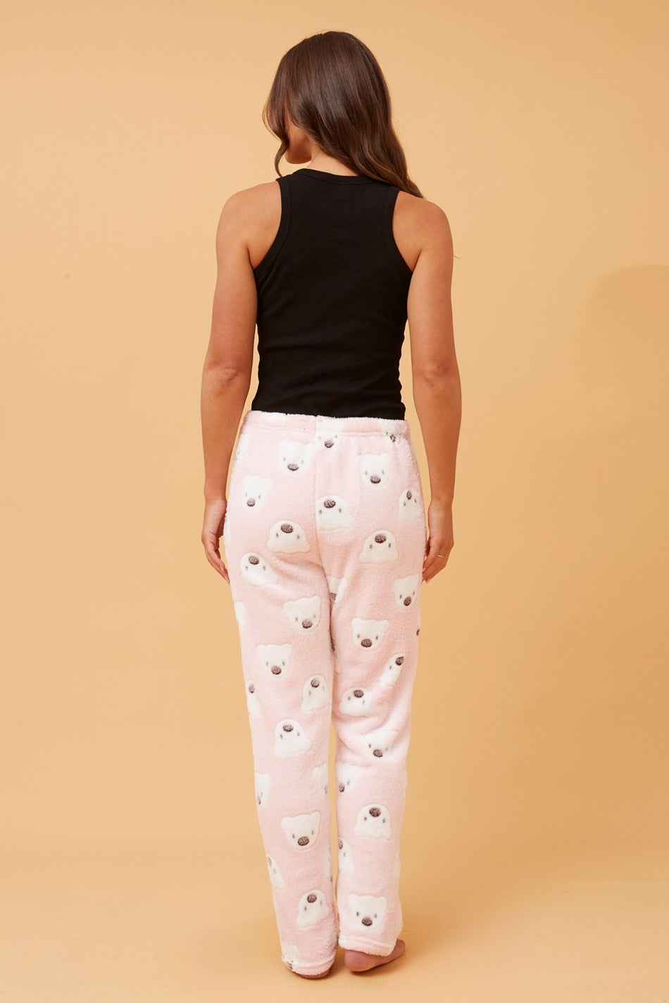 LEE TEDDY PRINT PLUSH PYJAMA PANTS