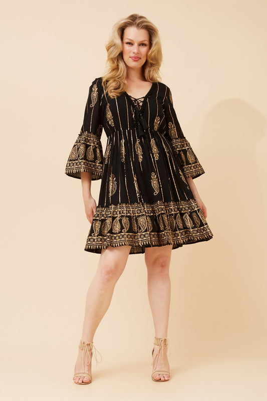GEETA FOIL PRINT DRESS