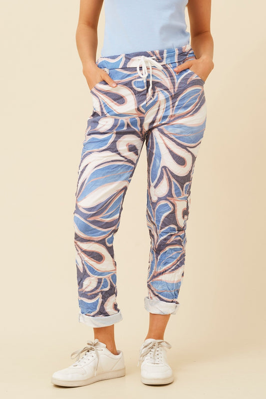 JANJA ABSTRACT PRINT JOGGER PANTS