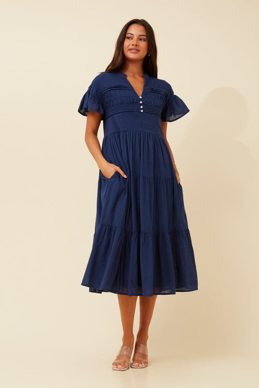 AMANI TIERED MIDI DRESS