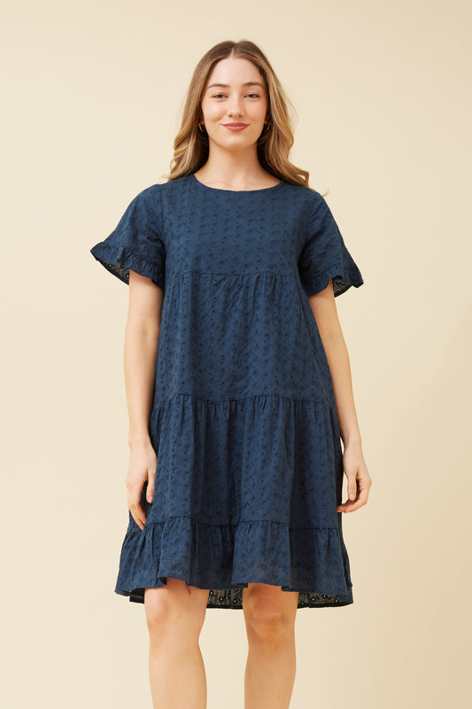 RELLY BRODERIE ANGLAISE DRESS