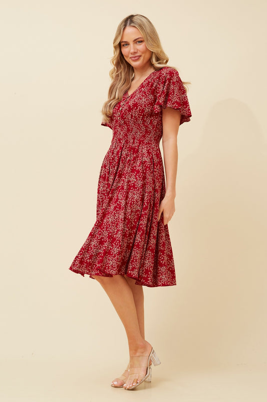 SANDY DITSY FLORAL PRINT DRESS