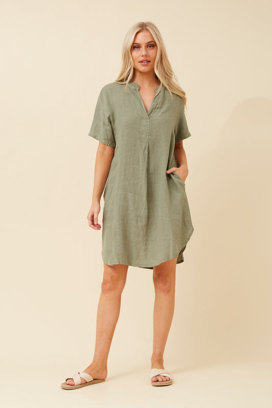 RIZZO LINEN SHORT DRESS