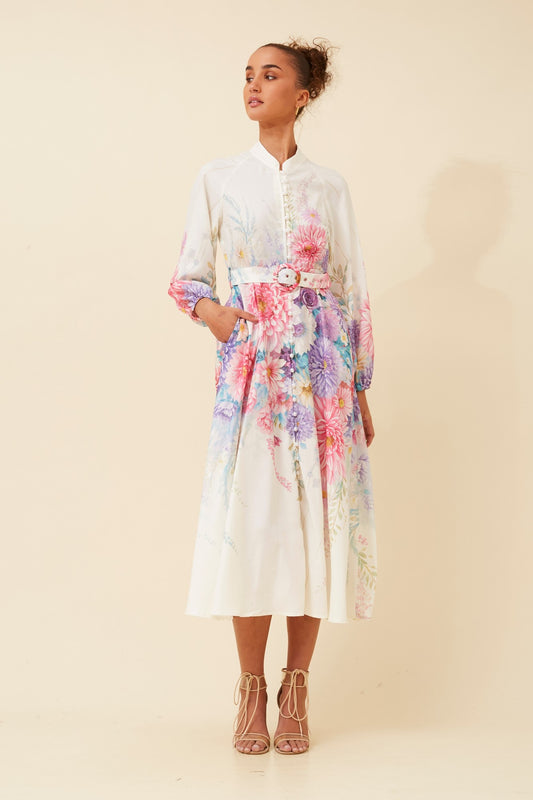SONNET FLORAL MIDI DRESS