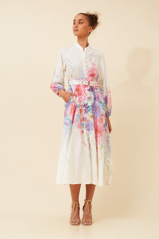 SONNET FLORAL MIDI DRESS