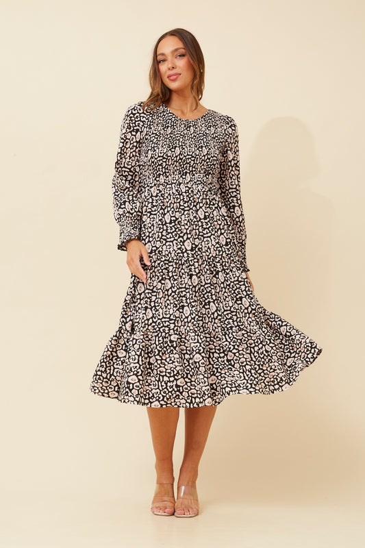 SHERRY ANIMAL PRINT DRESS